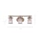Designers Fountain Essence 23.25in 3-Light Old Satin Bronze Transitional Indoor Vanity Light 6693-OSB - alternate 3